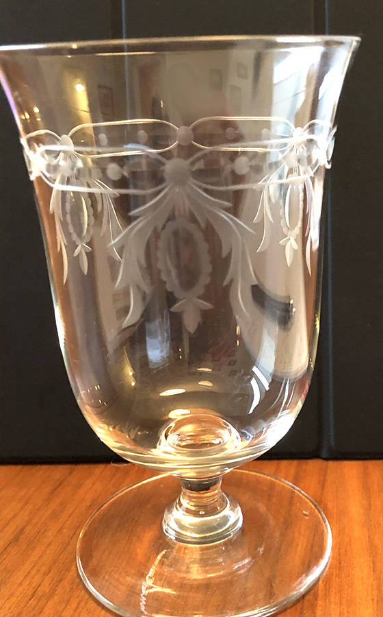 Wedgewood Footed Tumbler by Kusak Cut Glass Works-1