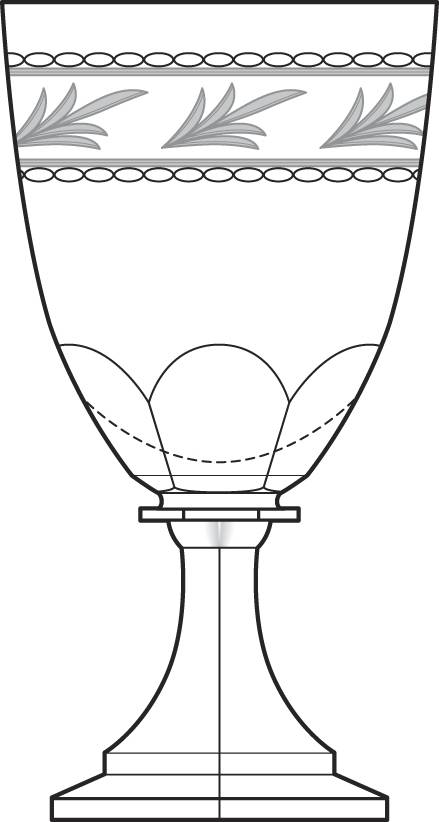 Gabriel Water Goblet by Kosta-Boda-1