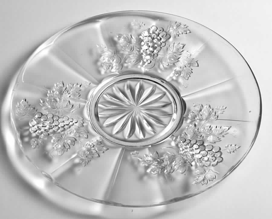Paneled Grape Dinner Plate by Kokomo-1