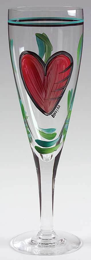 Hearts Beer Glass by Kosta-Boda-1