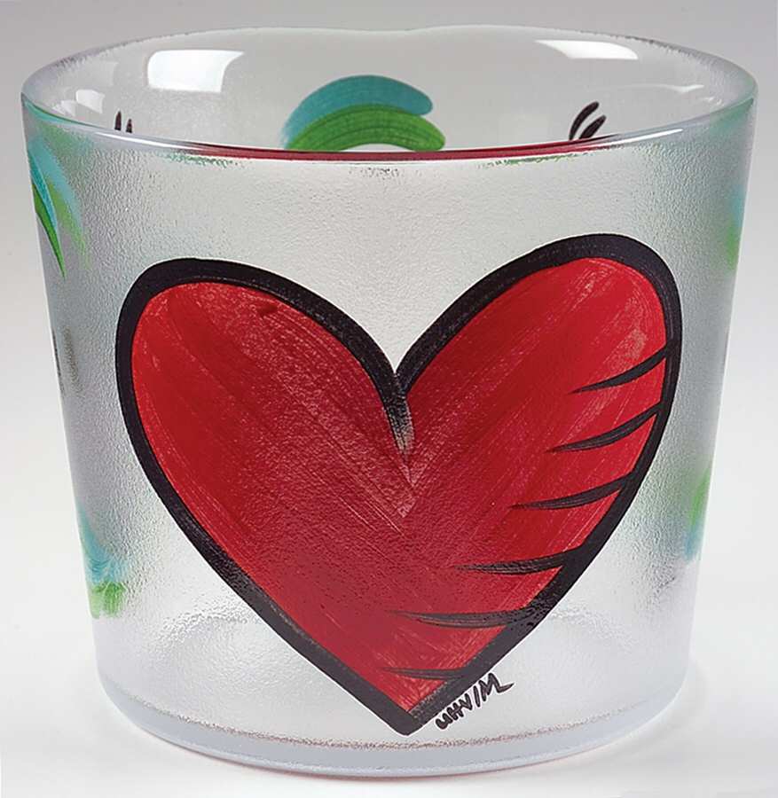Hearts Ice Bucket by Kosta-Boda-1