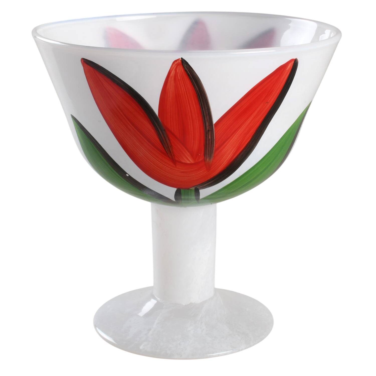 Tulipa 7" Footed Bowl by Kosta-Boda-1