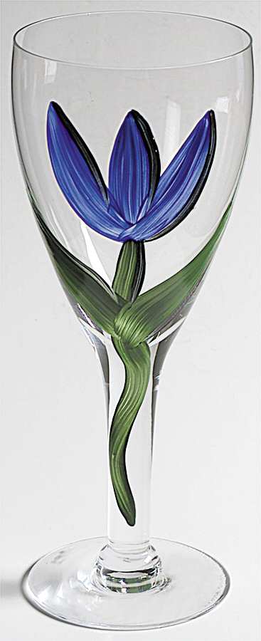 Tulipa Water Goblet by Kosta-Boda-1