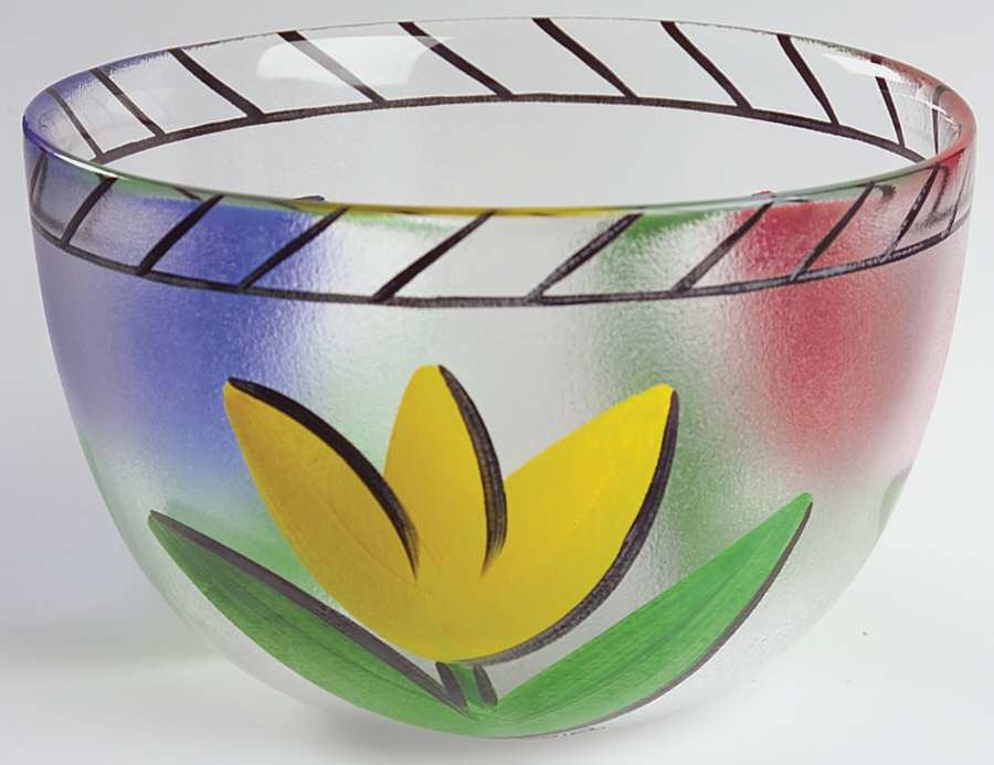 Tulipa 8" Round Bowl by Kosta-Boda-1