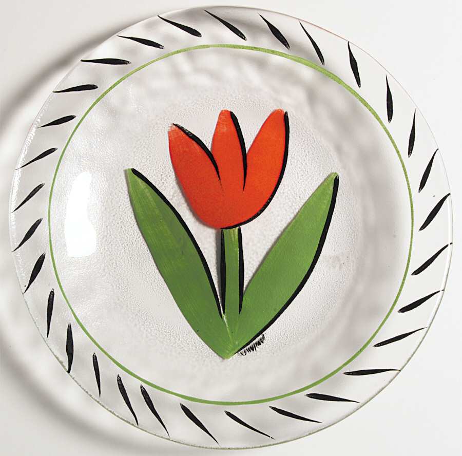 Tulipa 7" Salad Plate by Kosta-Boda-1