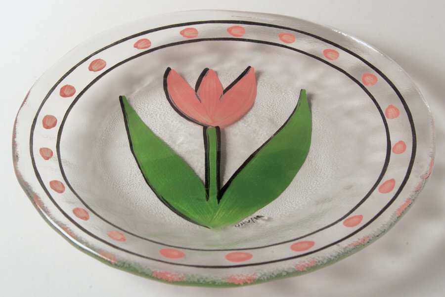 Tulipa 7" Salad Plate by Kosta-Boda-1