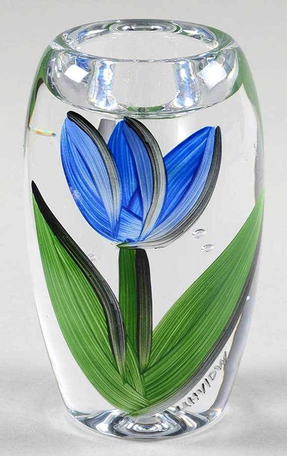 Tulipa 4" Single Light Candlestick by Kosta-Boda-1