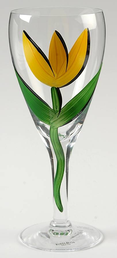 Tulipa Water Goblet by Kosta-Boda-1