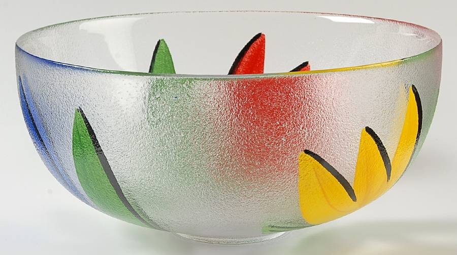 Tulipa 11" Round Bowl by Kosta-Boda-1