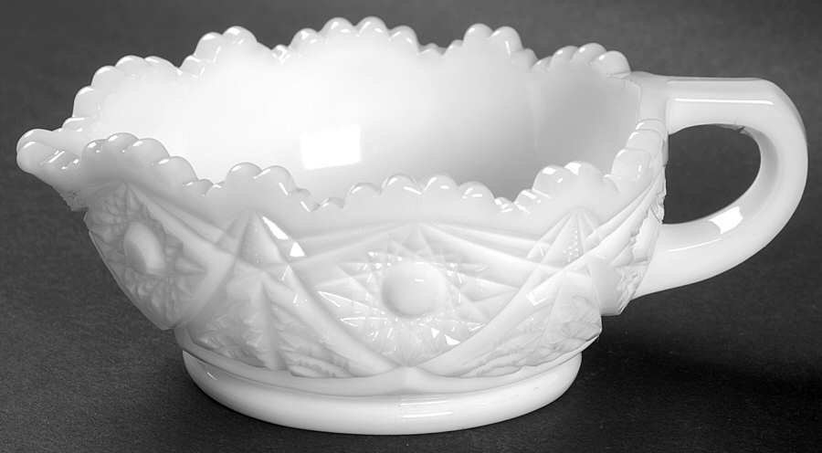 Valtec Milk Glass 6" Nappy by Kemple-1
