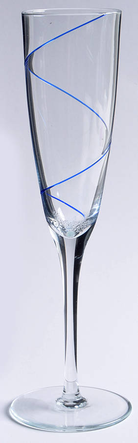 Line Blue Fluted Champagne by Kosta-Boda-1