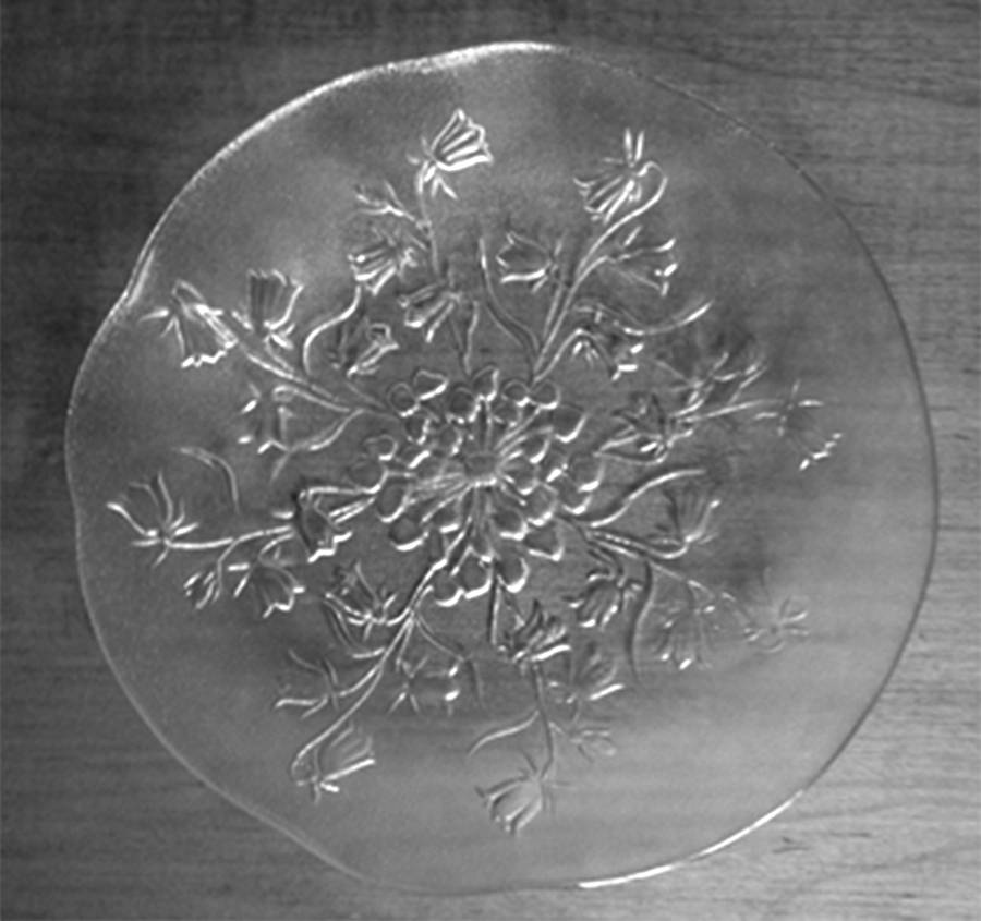 Ulla (Pressed Floral Design) Bread & Butter Plate by Kosta-Boda-1