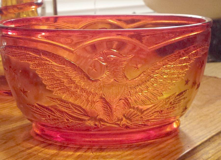 Bicentennial Amber Small Fruit Dessert Bowl by Kanawha-1