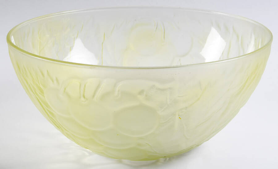 Vintage Clear 10" Salad Bowl by Kig (Indonesia)-1