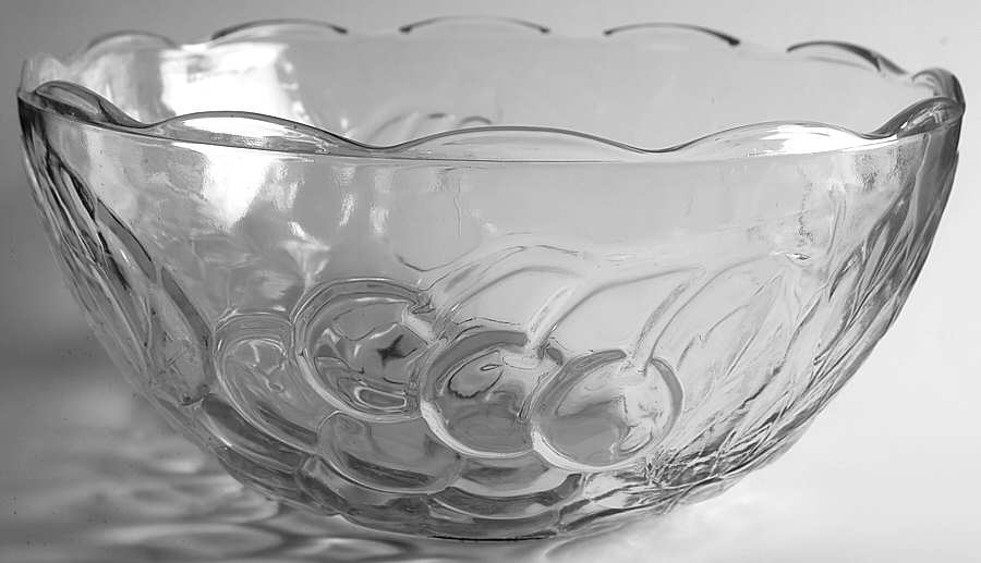 Vintage Clear Punch Bowl by Kig (Indonesia)-1