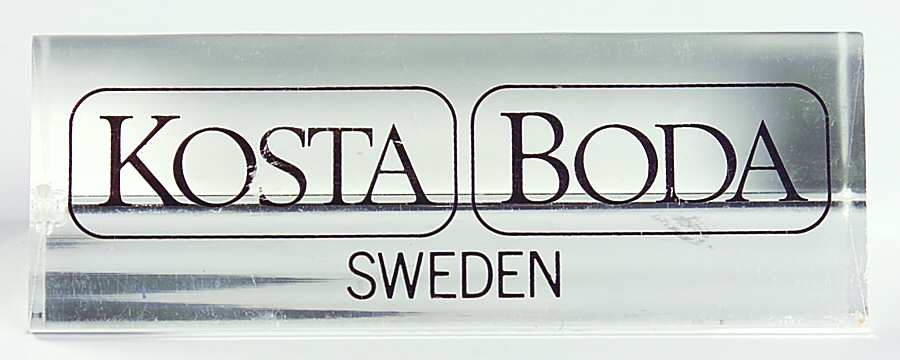 Advertising Signs Lucite Sign 1 by Kosta-Boda-1