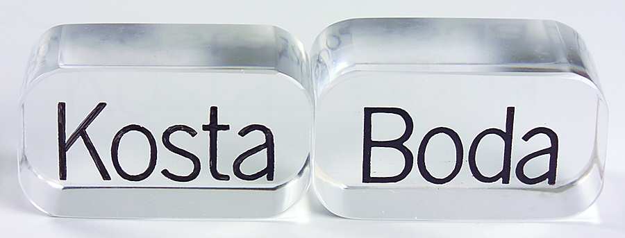 Advertising Signs (2 Piece )Advertising Sign by Kosta-Boda-1