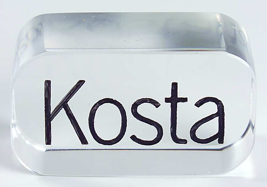 Advertising Signs Piece 1 of (2 Piece ) Advertising Sign by Kosta-Boda-1