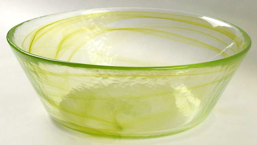 Mine Lime 9" Round Bowl by Kosta-Boda-1