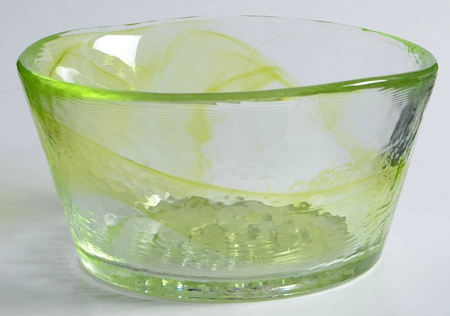 Mine Lime 5" Round Bowl by Kosta-Boda-1