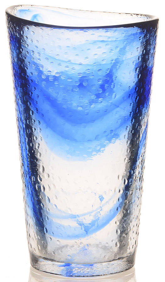 Mine Blue 16 Oz Flat Tumbler by Kosta-Boda-1