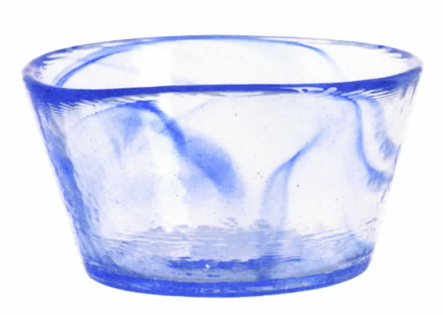 Mine Blue 6" Round Bowl by Kosta-Boda-1