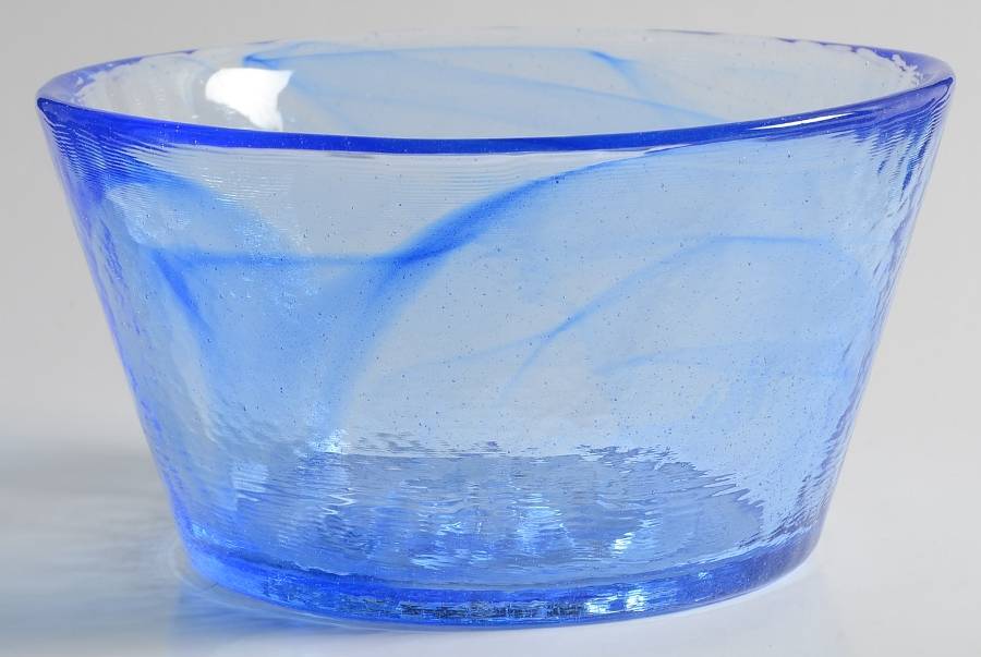 Mine Blue 5" Round Bowl by Kosta-Boda-1