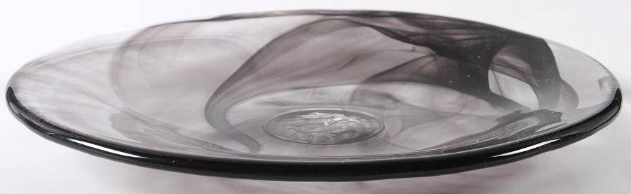 Mine Black Salad Plate by Kosta-Boda-1