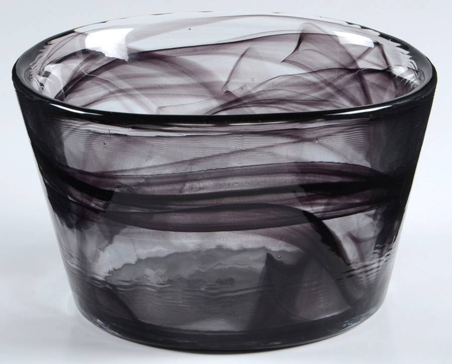 Mine Black 6" Round Bowl by Kosta-Boda-1