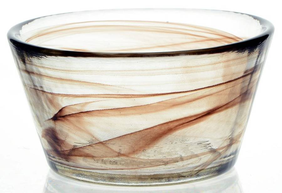Mine White 5" Round Bowl by Kosta-Boda-1