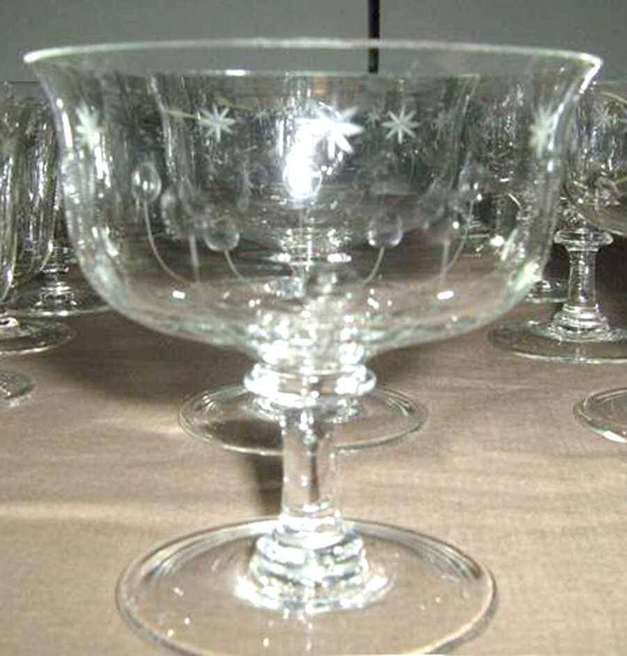 4300-1 Footed Dessert by Kusak Cut Glass Works-1