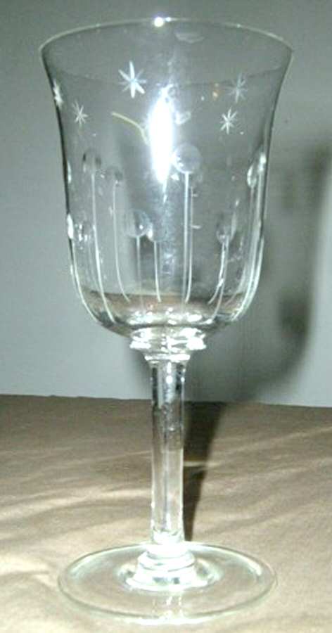 4300-1 Water Goblet by Kusak Cut Glass Works-1