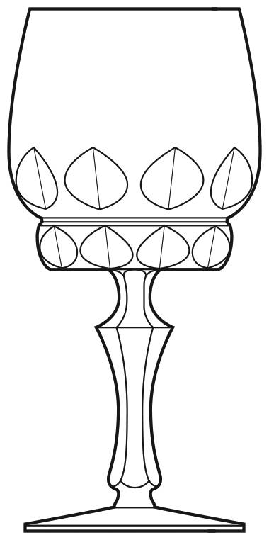 Lugano Water Goblet by Karl Kimmel-1