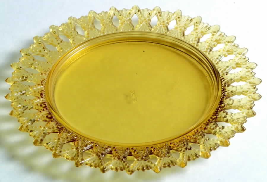 Sheaf of Wheat Amber 7" Salad Plate by Kemple-1