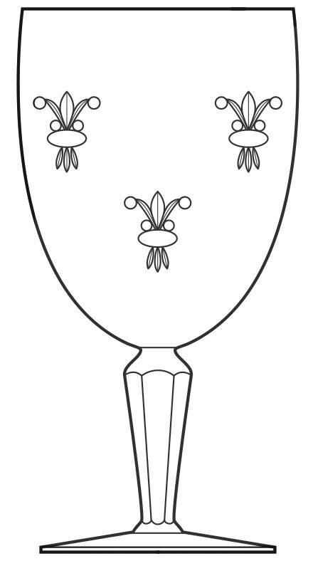 5700-2 Water Goblet by Kusak Cut Glass Works-1