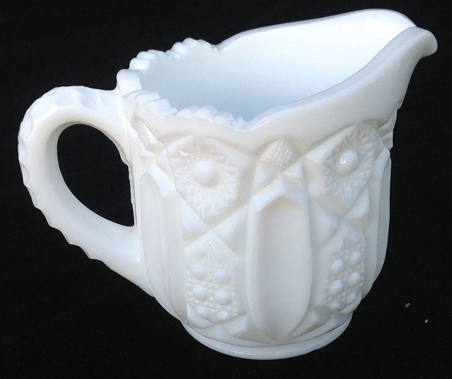 Quintec Milk Glass Creamer by Kemple-1