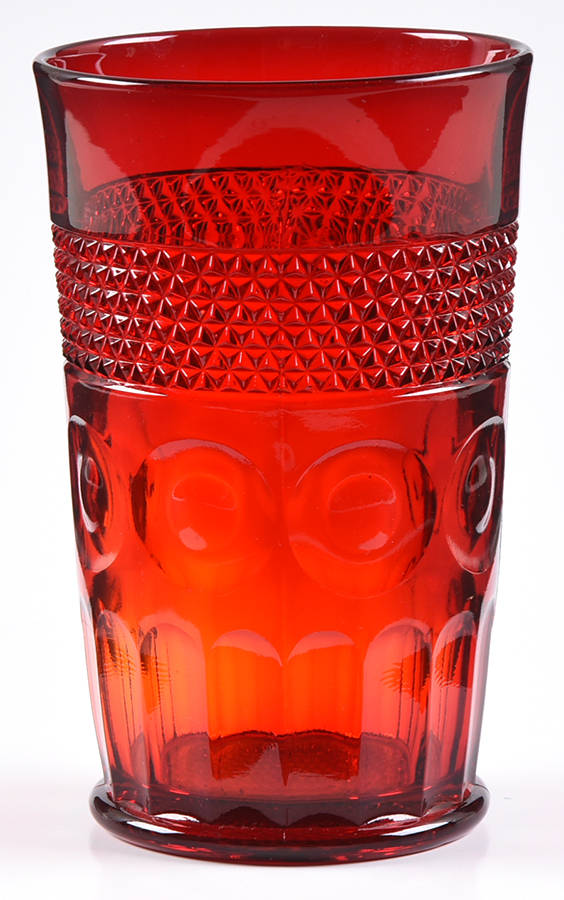 Old Sandwich Ruby Flat Tumbler by Kemple-1