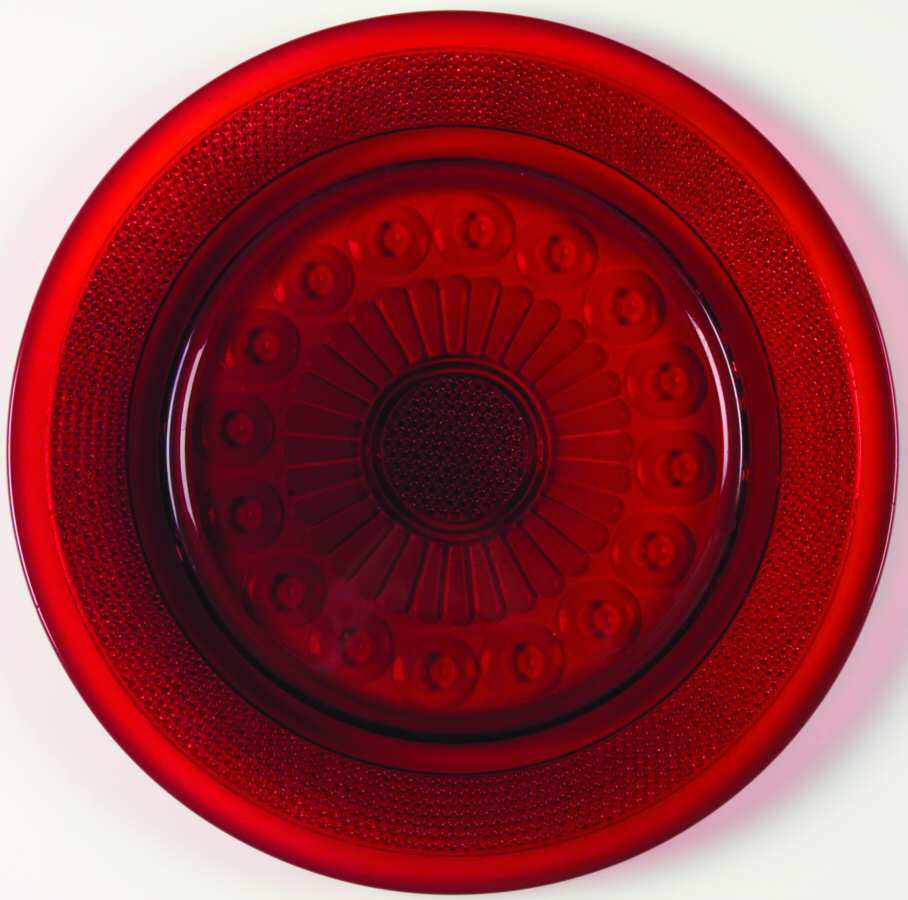 Old Sandwich Ruby 11" Sandwich Plate by Kemple-1
