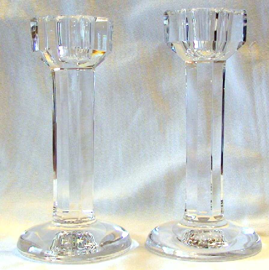 66850 Single Light Candlestick by Kosta-Boda-1
