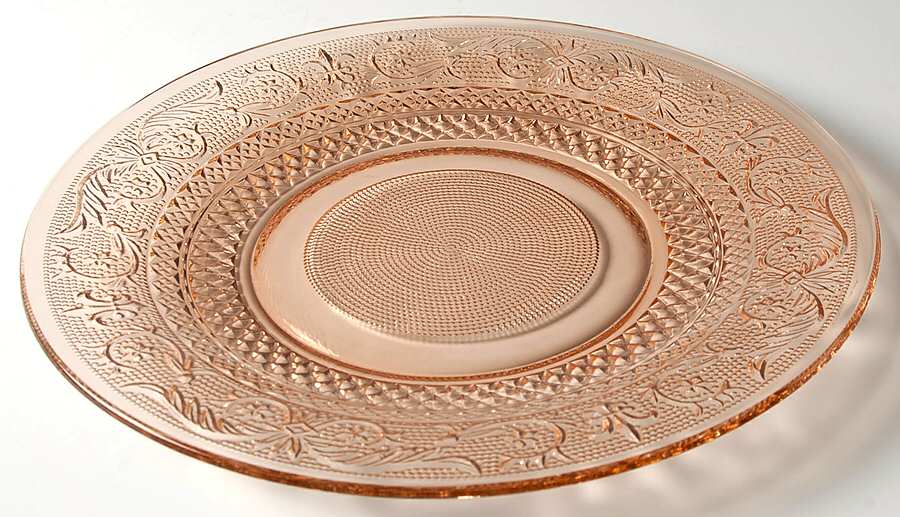 Trellis Pink Dinner Plate by Kig (Indonesia)-1