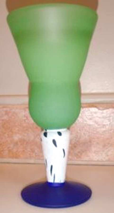 Amazon Green Water Goblet by Kosta-Boda-1