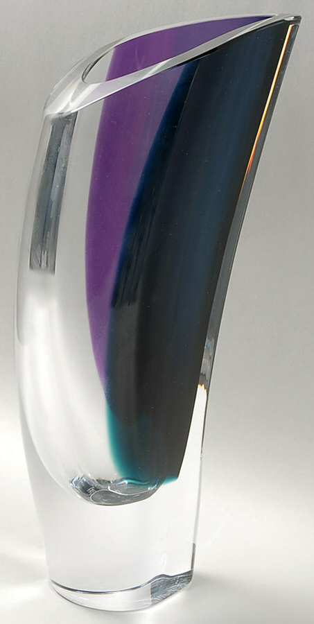 Aria 11" Flower Vase by Kosta-Boda-1
