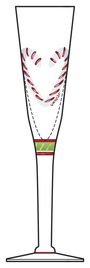 Candy Cane Fluted Champagne by Kosta-Boda-1