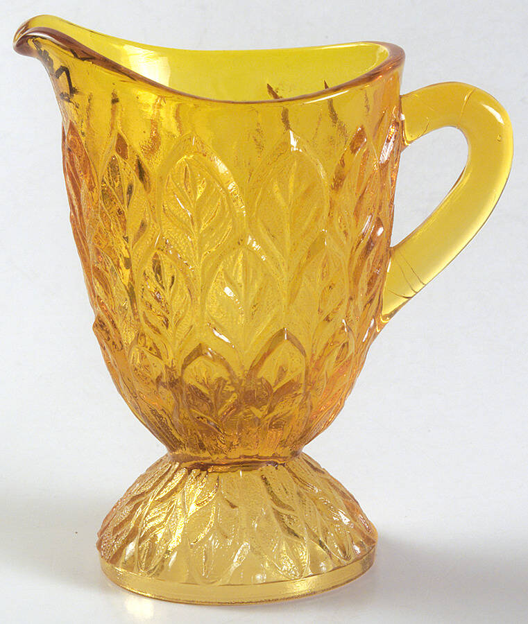 Leaf Amber Creamer by Kanawha-1