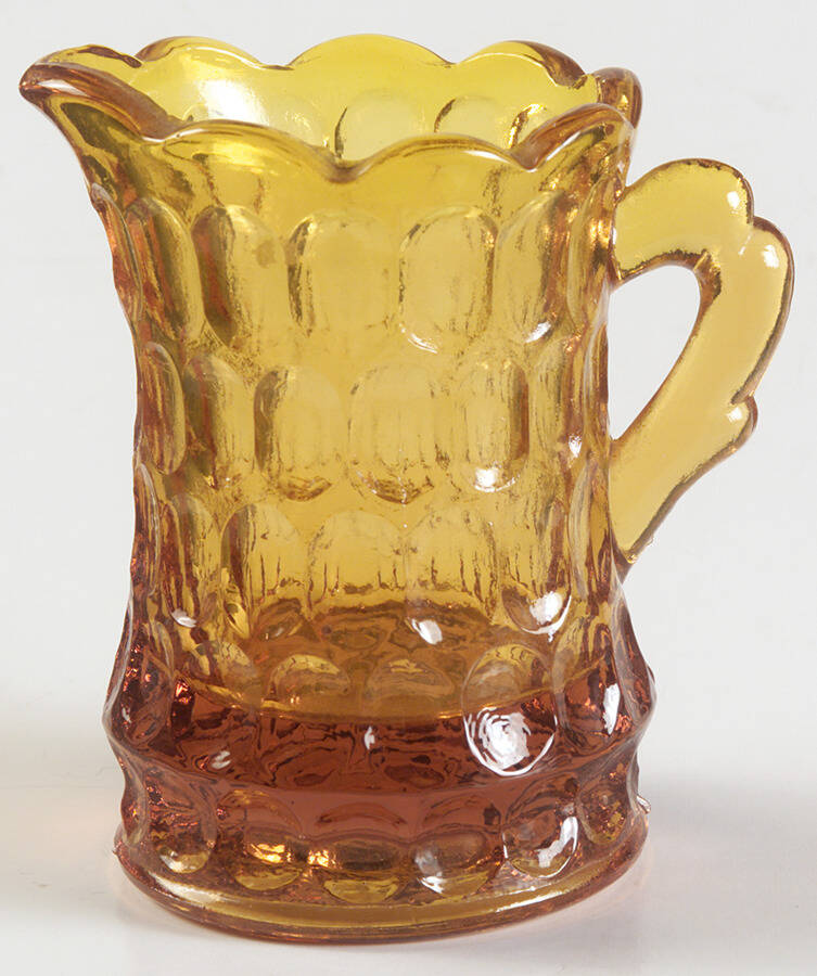 Thumbprint Amber Mini Creamer by Kanawha-1