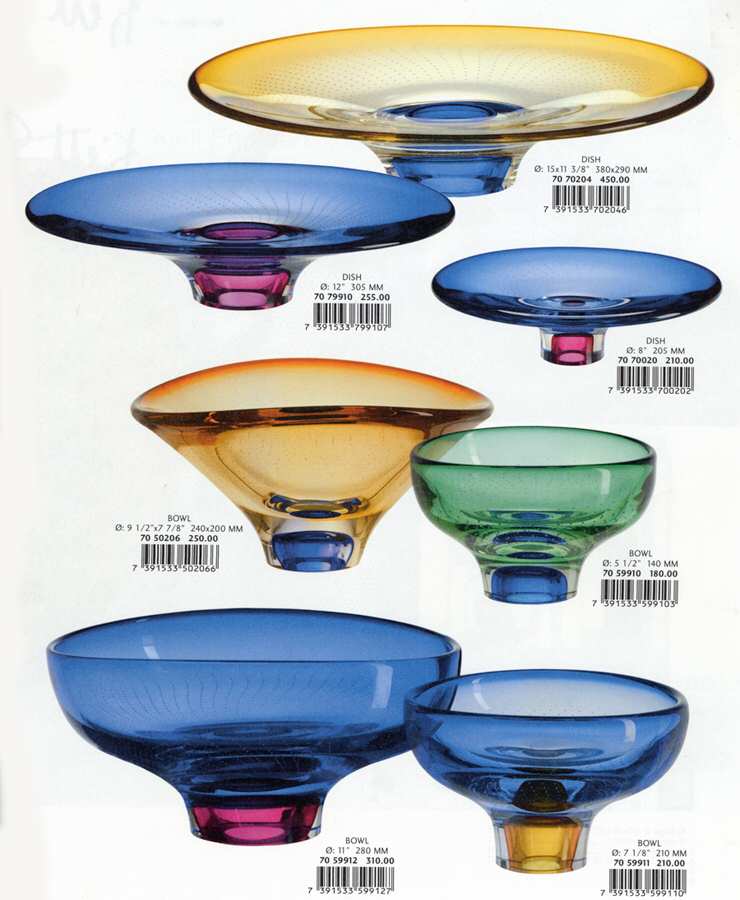 Zoom 15" Oval Pedestal Dish by Kosta-Boda-1