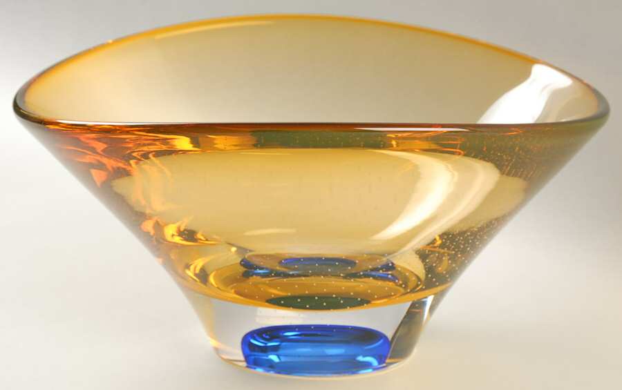 Zoom 9" Oval Bowl by Kosta-Boda-1