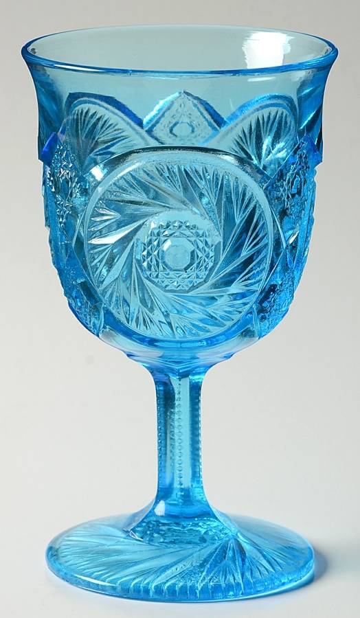Aztec Blue Water Goblet by Kemple-1
