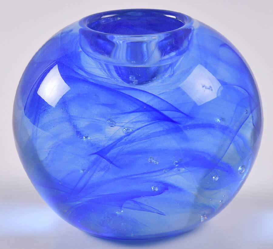 Cool Moon-Blue Moon Candleholder-Votive by Kosta-Boda-1