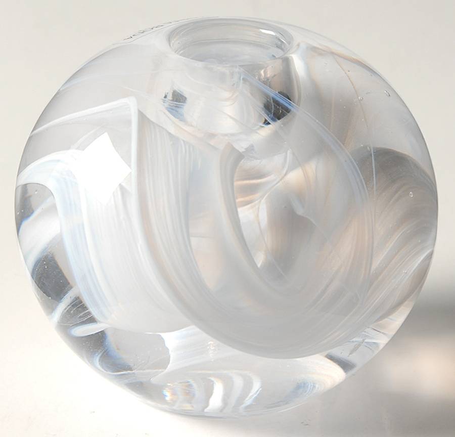 Cool Moon-Blue Moon Single Light Candlestick by Kosta-Boda-1